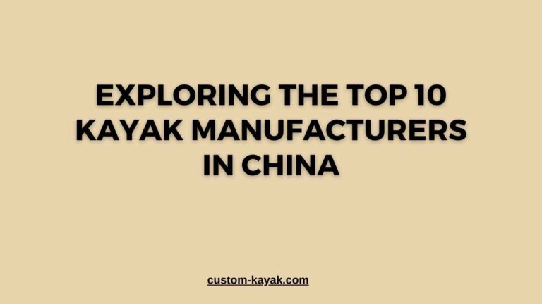 Fabricantes de kayaks en China